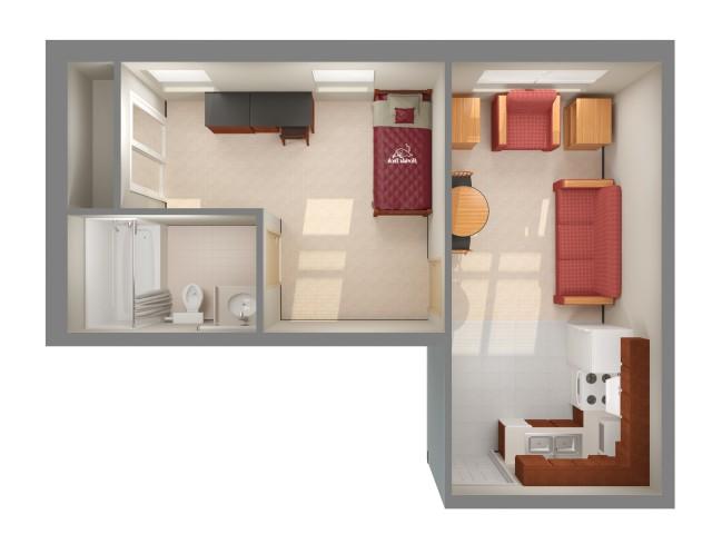 Harris Village - 1 bedroom 2